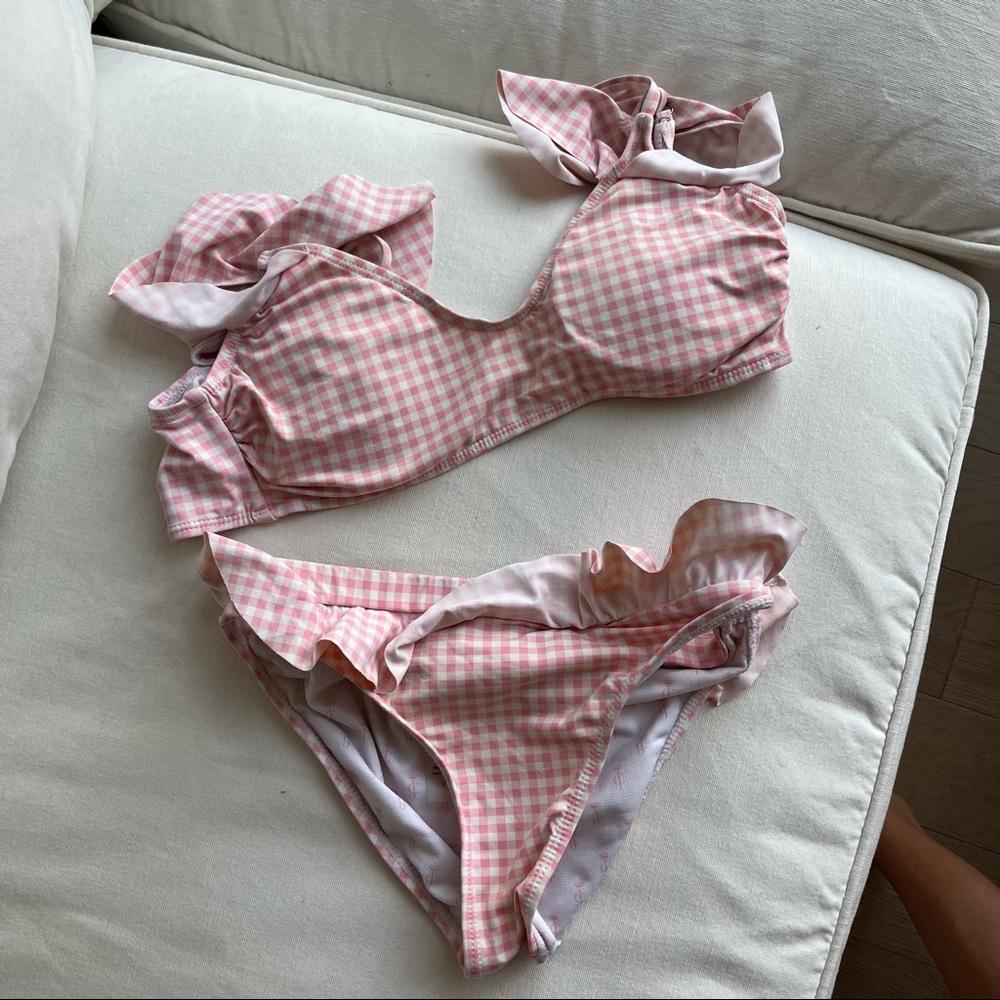 Juicy Couture Pink Gingham Swimsuit